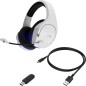 HyperX Cloud Stinger Core Trådløs Høretelefoner Blå Hvid HyperX Cloud Stinger Core Trådløs Høretelefoner Blå Hvid